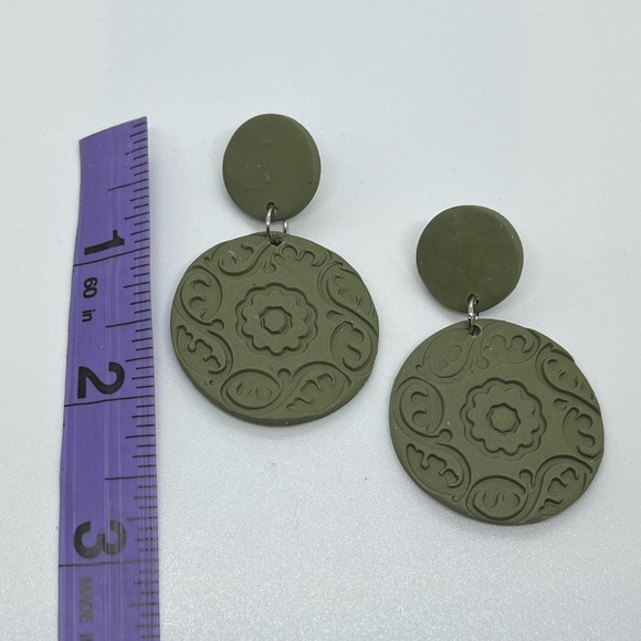 Round Handmade Earrings - Picture 5 of 5